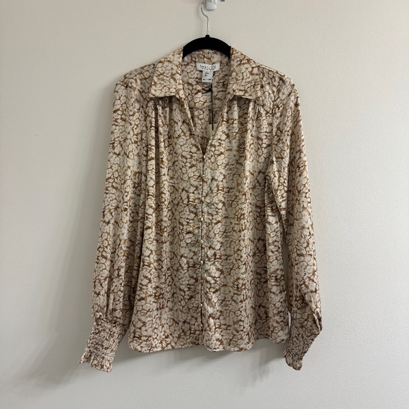 Rachel Zoe Silk-like Printed Shirt - Picture 1 of 2